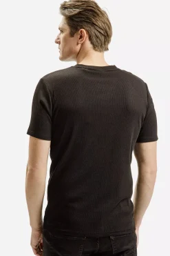 T-shirt męski czarny 15495-020<Cross Jeans Hot
