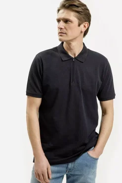 T-shirt męski granatowy 16078-001<Cross Jeans Fashion