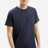 T-shirt męski granatowy 16107-001<Cross Jeans Outlet