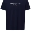 T-shirt męski granatowy 16093-001<Cross Jeans New