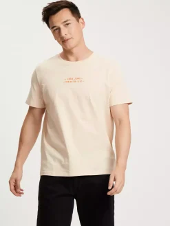 T-shirt męski jasny 15906-053<Cross Jeans Fashion