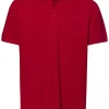 T-shirt męski polo czerwony 16087-007<Cross Jeans Clearance