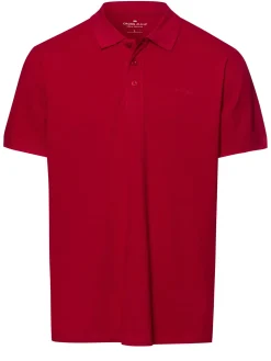 T-shirt męski polo czerwony 16087-007<Cross Jeans Clearance