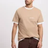 T-shirt męski szary 16059-383<Cross Jeans Sale