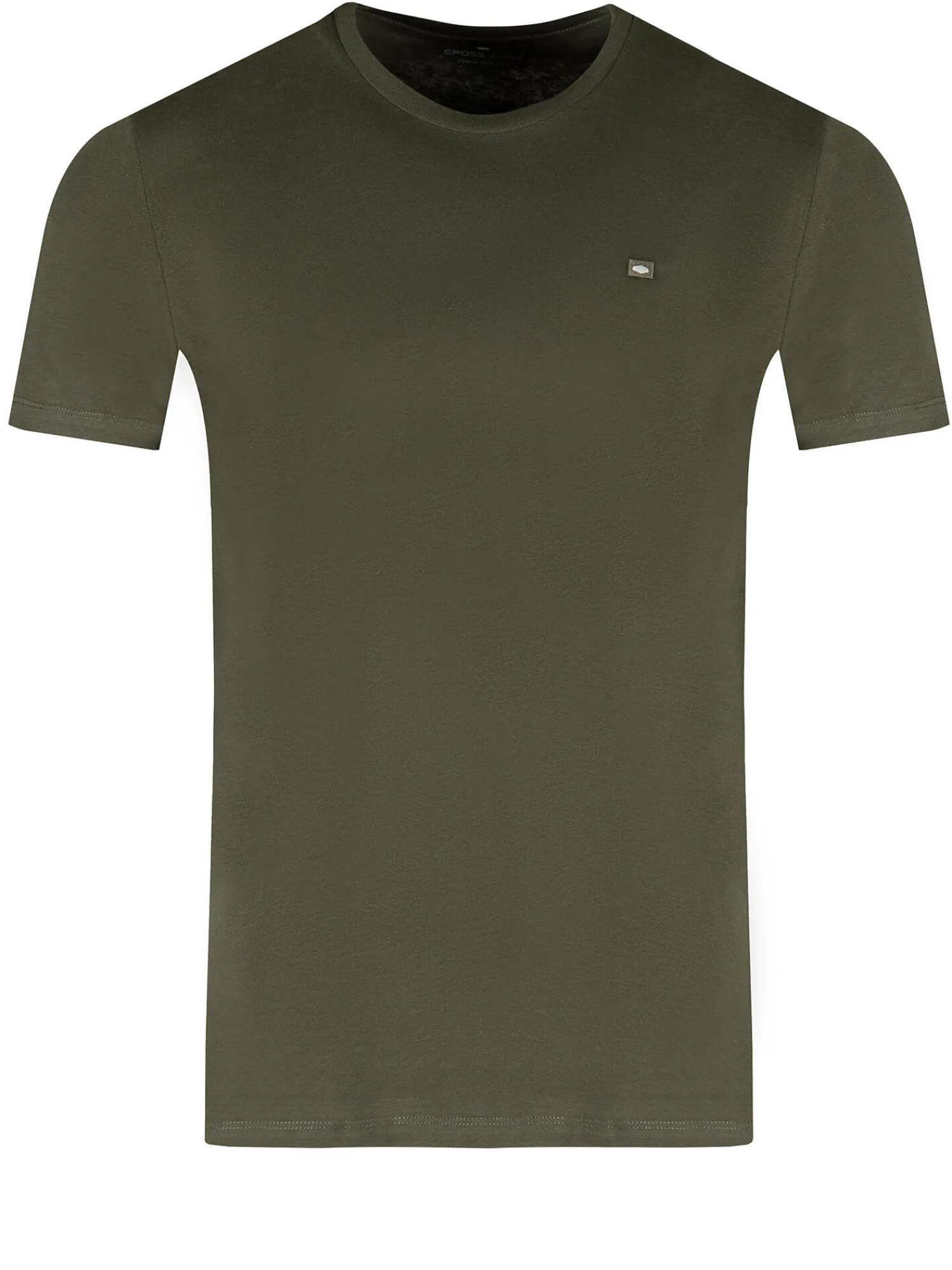 T-shirt męski zielony 15250-002<Cross Jeans Best