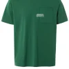T-shirt męski zielony 16059-204 LIGHT GREEN<Cross Jeans Discount